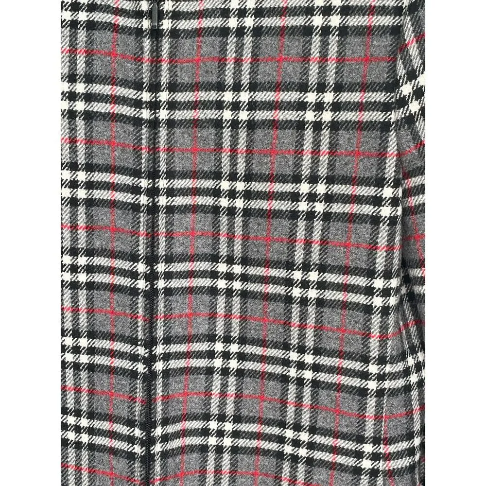 Bridgetown Collection Women's Wool Blend Plaid Full-Zip Jacket Blazer Size 6